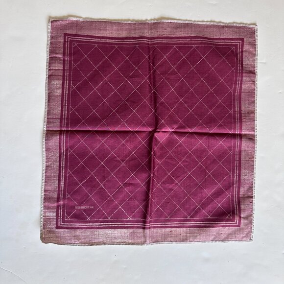 Jim Thompson Thai Silk Handkerchief Pocket Squares Vintage Lot of 3 - Picture 6 of 8